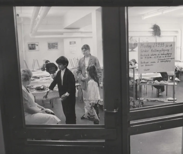 Foto alter Essenraum – Archiv der Modersohn-Grundschule